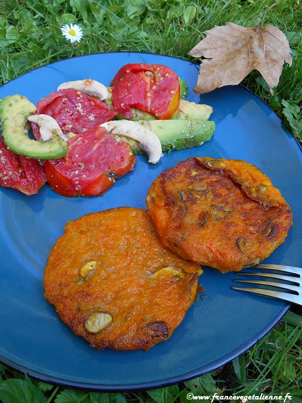 Galettes courge / champignons (sans oeuf)
