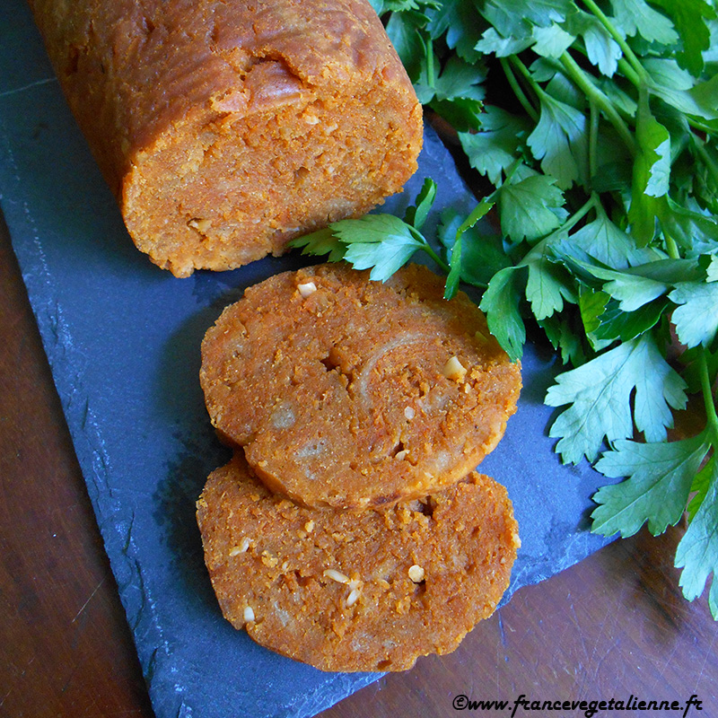 Saucisson à l'ail (végétalien, vegan)
