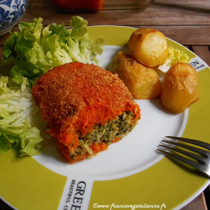 Parmentier de courge et brocoli (végétalien, vegan)