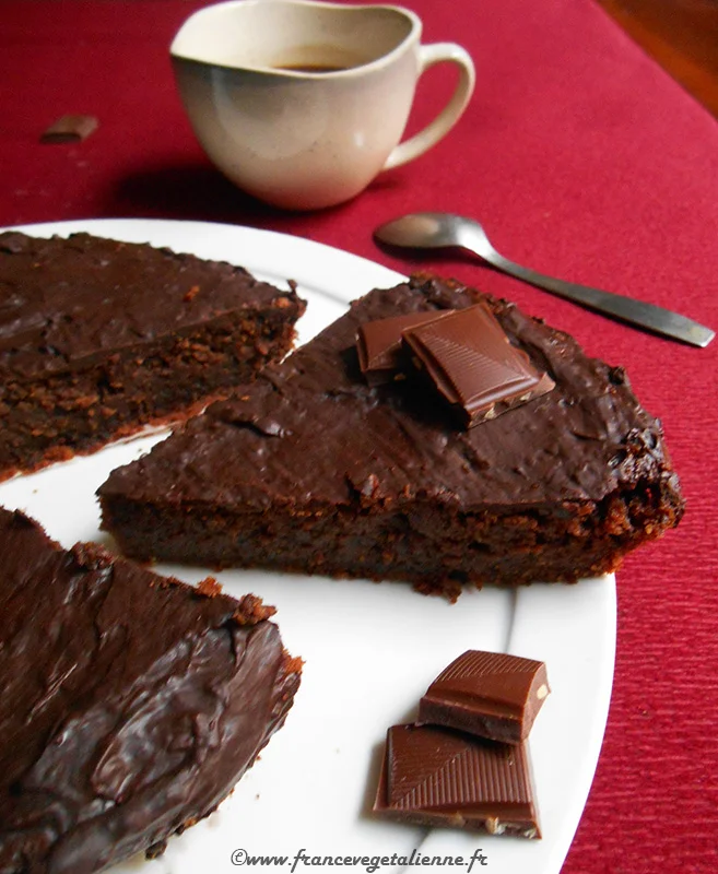 Reine de Saba (gâteau au chocolat, sans oeuf, sans lait)