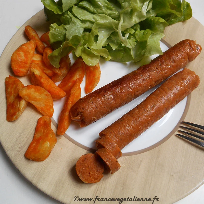 Knack tofu (végétalien, vegan)