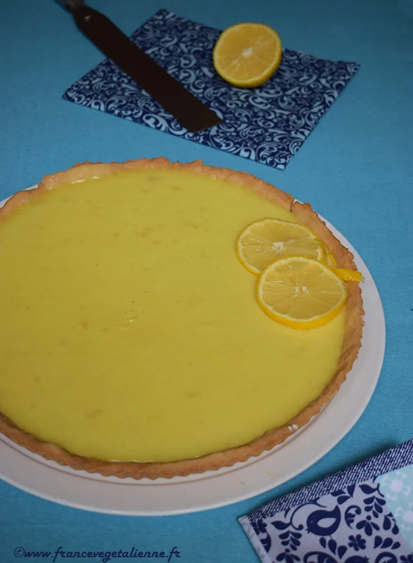 Tarte au citron (sans lait, sans oeuf)