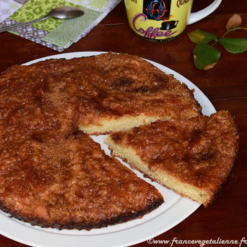 Tarte au sucre (végétalien, vegan)