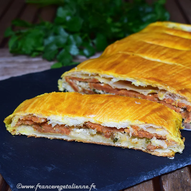 Feuilleté au jambon végétal (vegan)