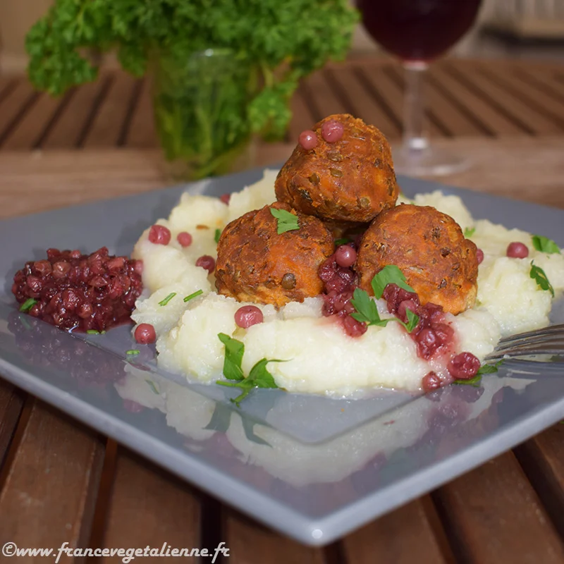Köttbullar ou boulettes suédoises (végétalien, vegan)