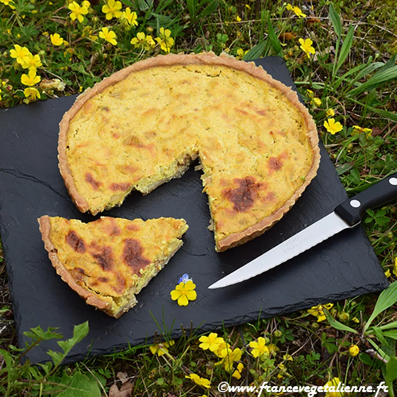 Quiche lorraine (sans gluten, végétalienne, végane)
