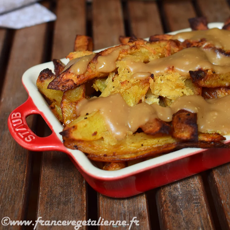 Poutine (végétalien, vegan)