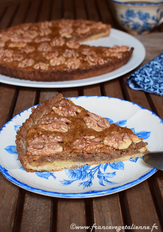 Tarte aux noix (sans oeuf, sans lait)