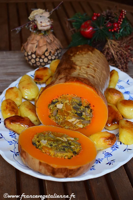 "Pavo" trufado de Navidad (végétalien, vegan)