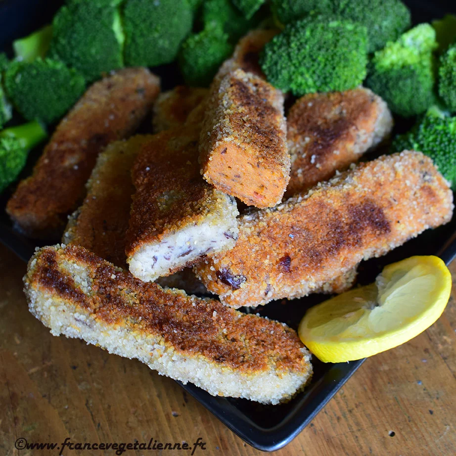 "Poisson" pané (végétalien, vegan)