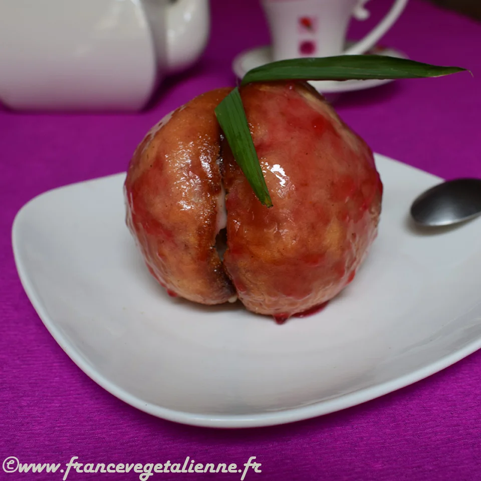 Pêche pâtissière (végétalien, vegan)