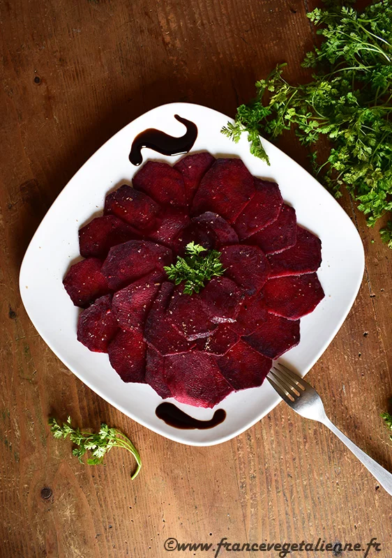 Carpaccio de betterave (vegan)
