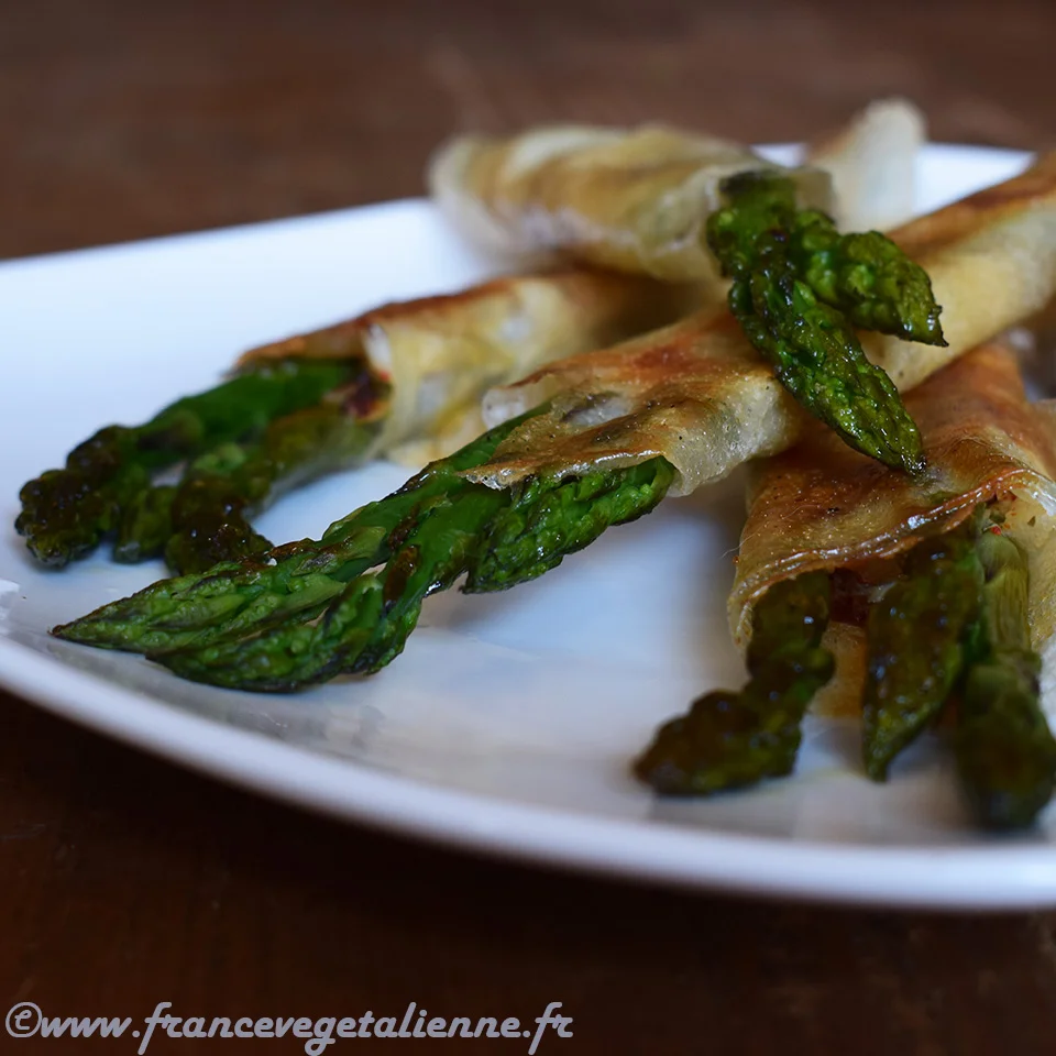 Croustillant d'asperge (végétalien, vegan)