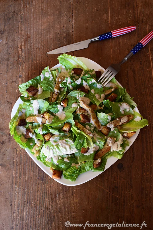 Salade César (vegan)