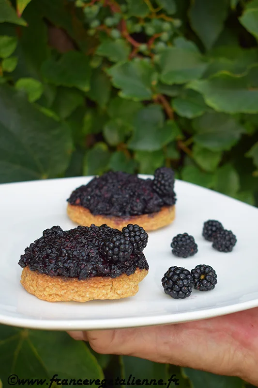 Sablés aux mûres version marmelade (vegan)