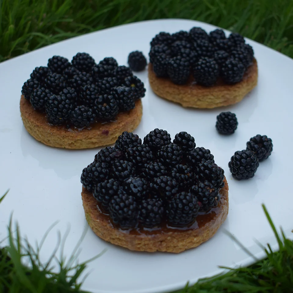 Sablé aux mûres (végétalien, vegan)