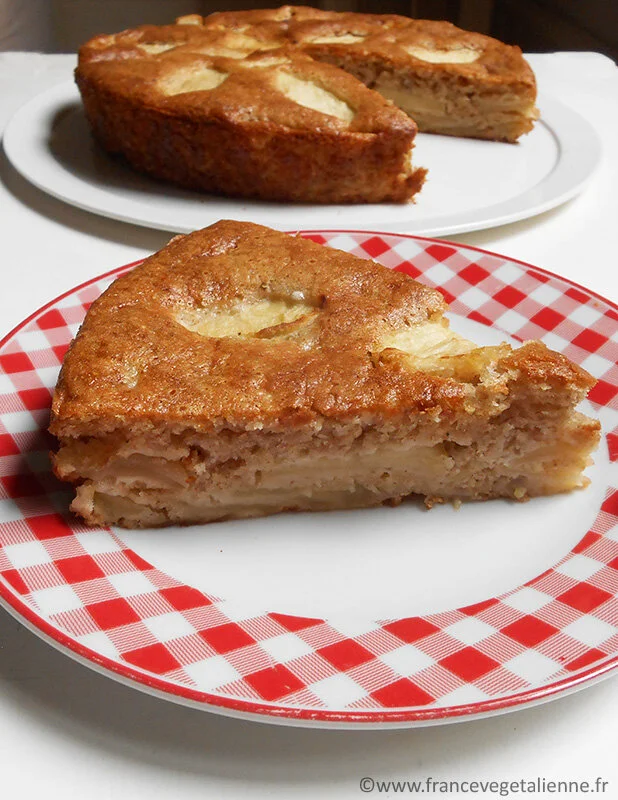 Gâteau normand aux pommes (végétalien, vegan)
