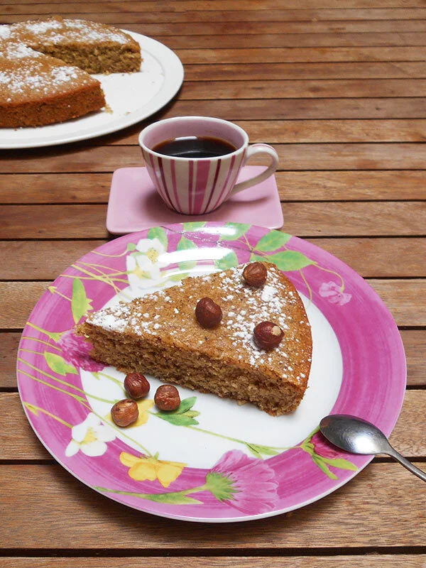 Noisettine ou Gâteau aux noisettes (végétalien, vegan)