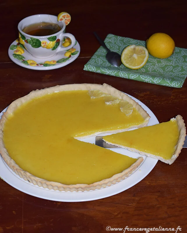 Tarte au citron (végétalien, vegan)
