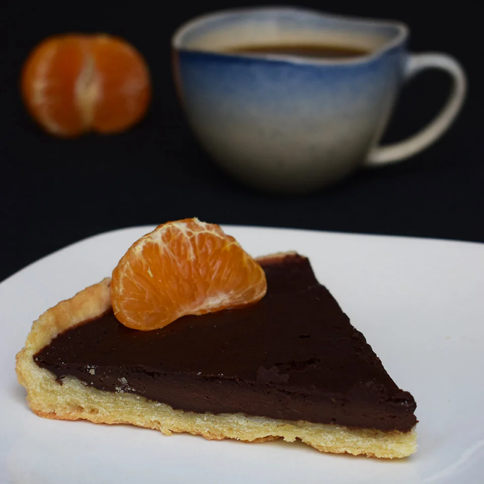 Tarte au chocolat (végétalien, vegan)