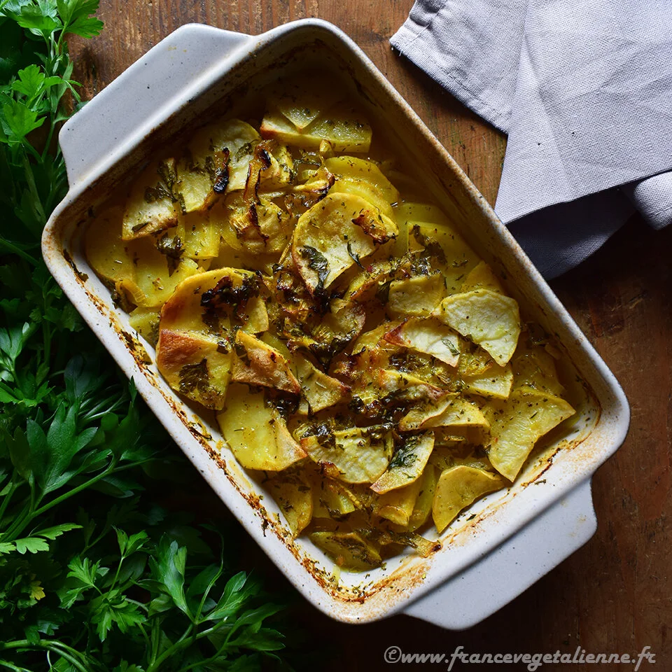 Pommes boulangères (végétalien, vegan)
