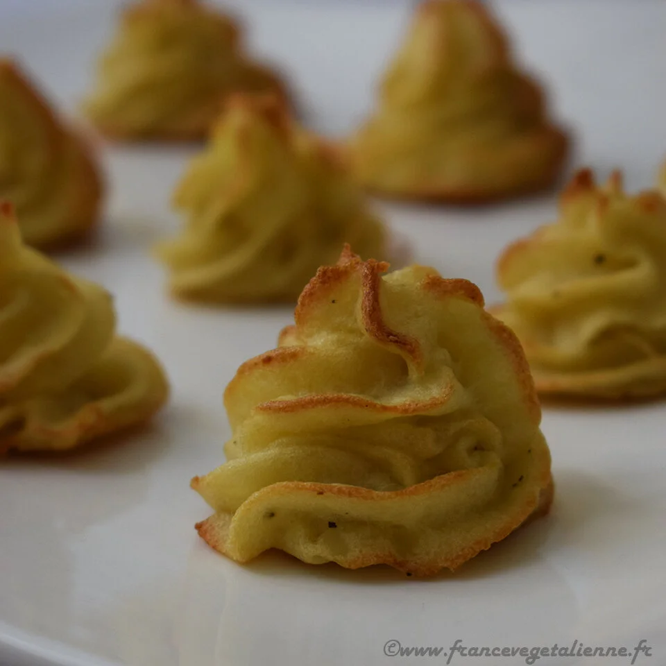 Pommes duchesse (végétalien, vegan)