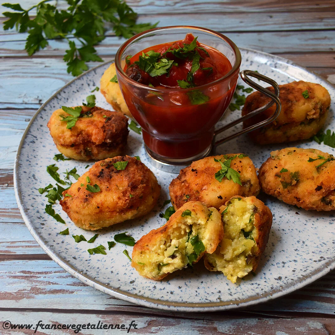 Pastéis de bacalhau (beignets de "morue" portugais) (végétalien, vegan)