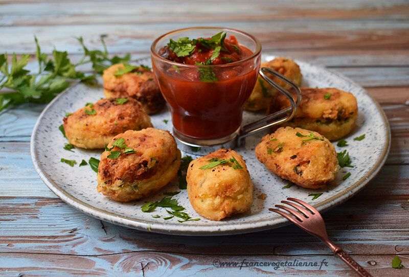 Pastéis de bacalhau (beignets de "morue" portugais) (végétalien, vegan