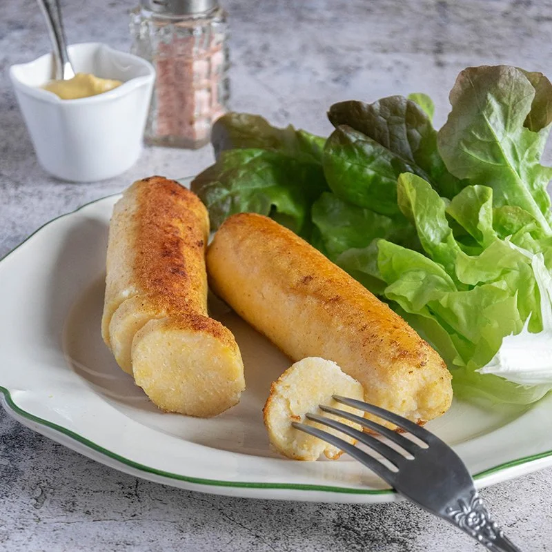 Boudin blanc de chou-fleur (végétalien, vegan)