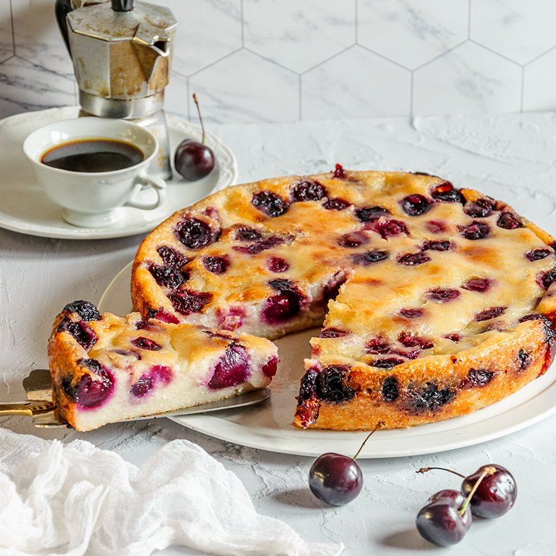 Tartouillat aux cerises (végétalien, vegan)