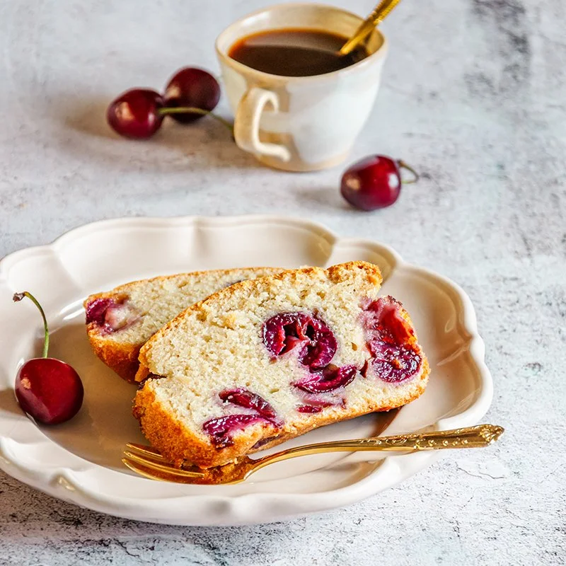 Cake aux cerises (végétalien, vegan)
