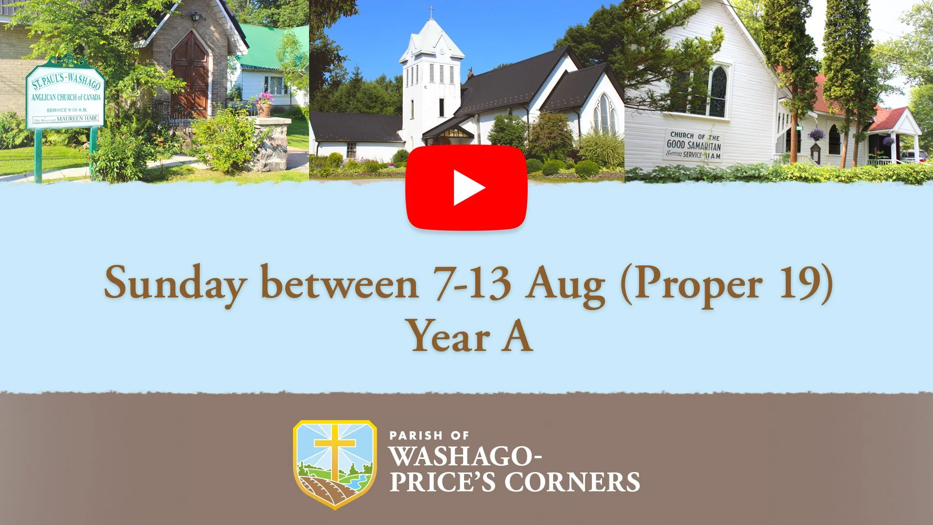 Sunday between 7-13 Aug (Proper 19), Year A