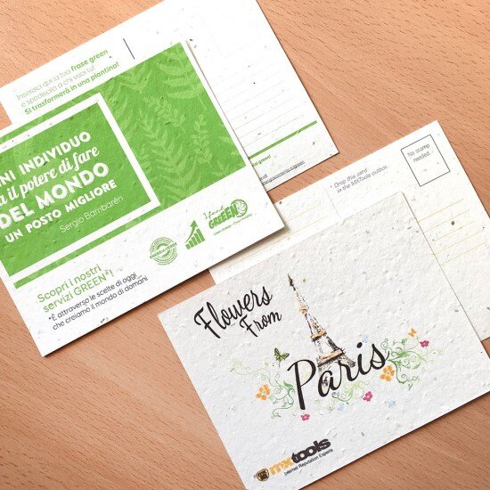Seed Paper Shape Postcard, Eco-Friendly