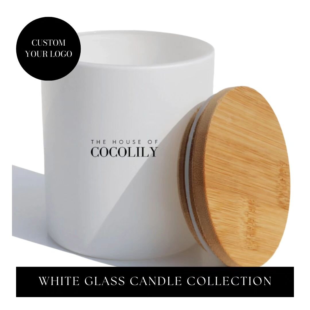 Place your logo on these 8 oz. classic matte white candle vessels; providing a sleek and modern appearance.  Bamboo lid included. ⁠
⁠
Select from 13 gorgeous paraben-free fragrances and soy wax; making a clean custom candle for gifting or to add to y