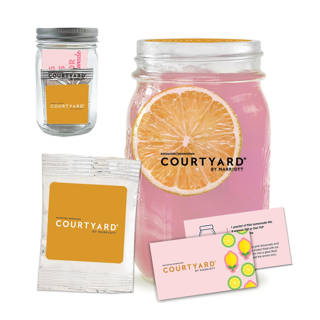 lemonade drink kit with mason jar