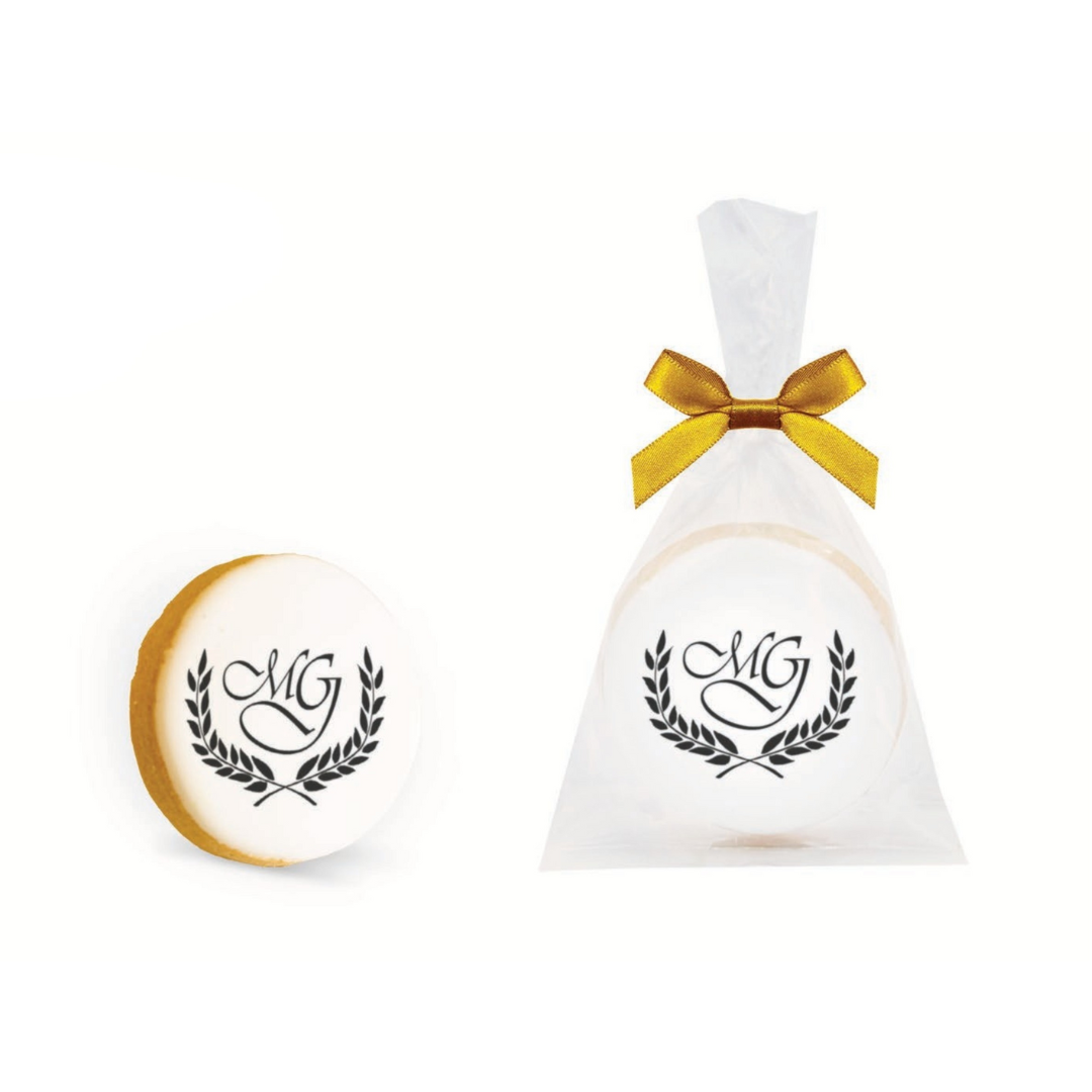 custom logo cookies / wedding venue