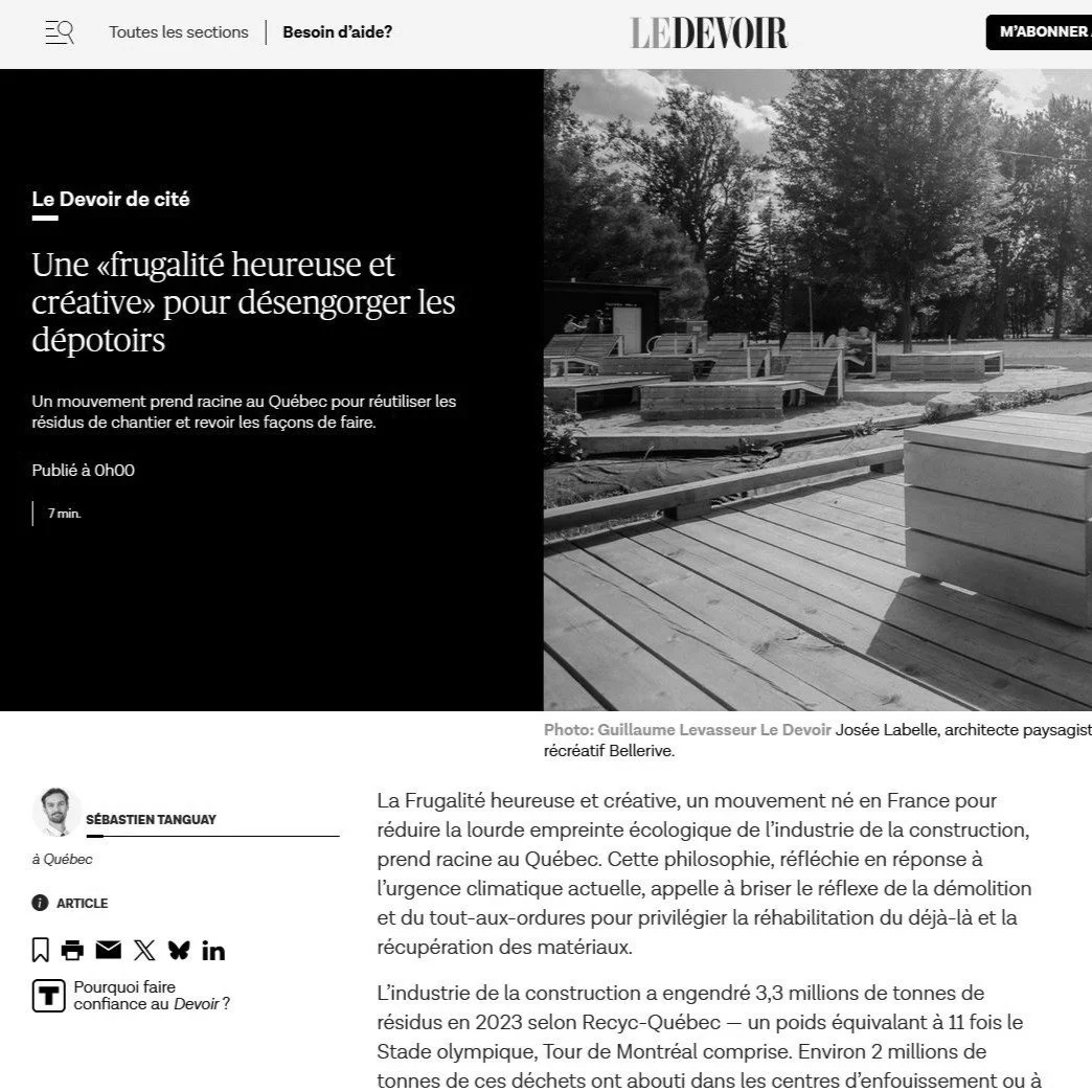 Frugalité heureuse et créative