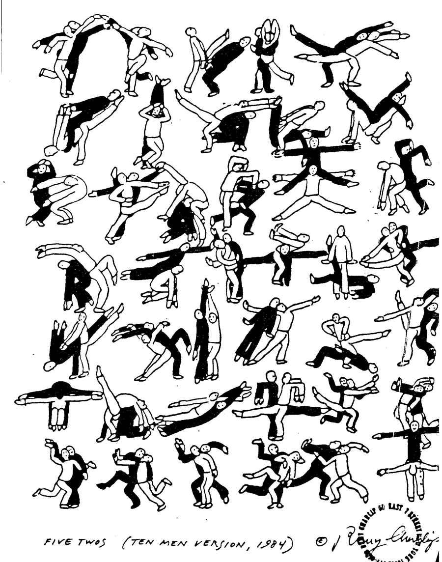 Five Twos (Ten Men Version), by Remy Charlip Courtesy of the author