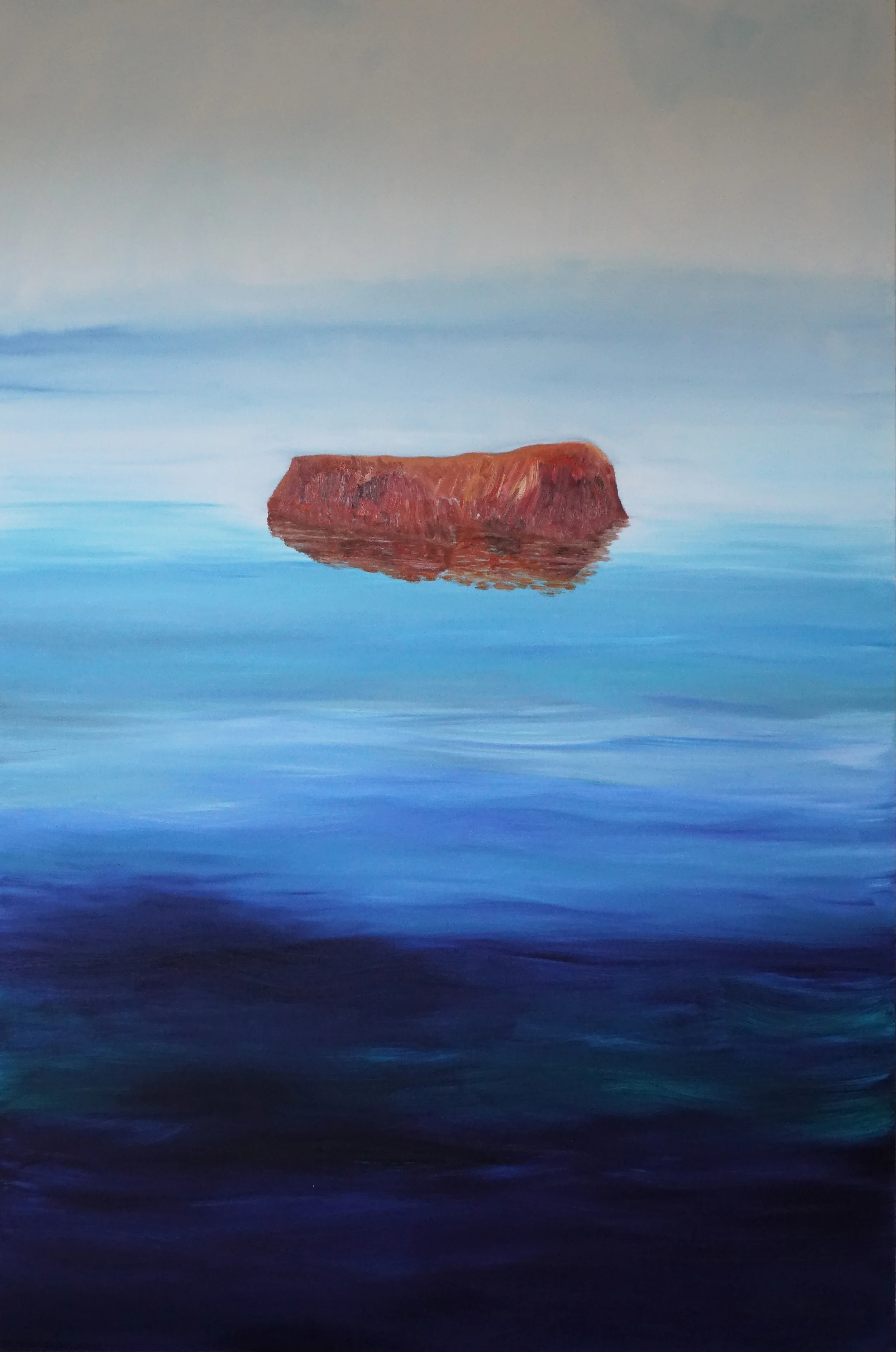 Huile sur toile, 194x130 cm.