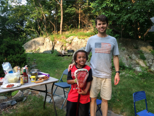 A little summer bbq with Hunter. 