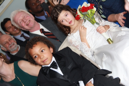 Hunter and my daughter, at the ceremony