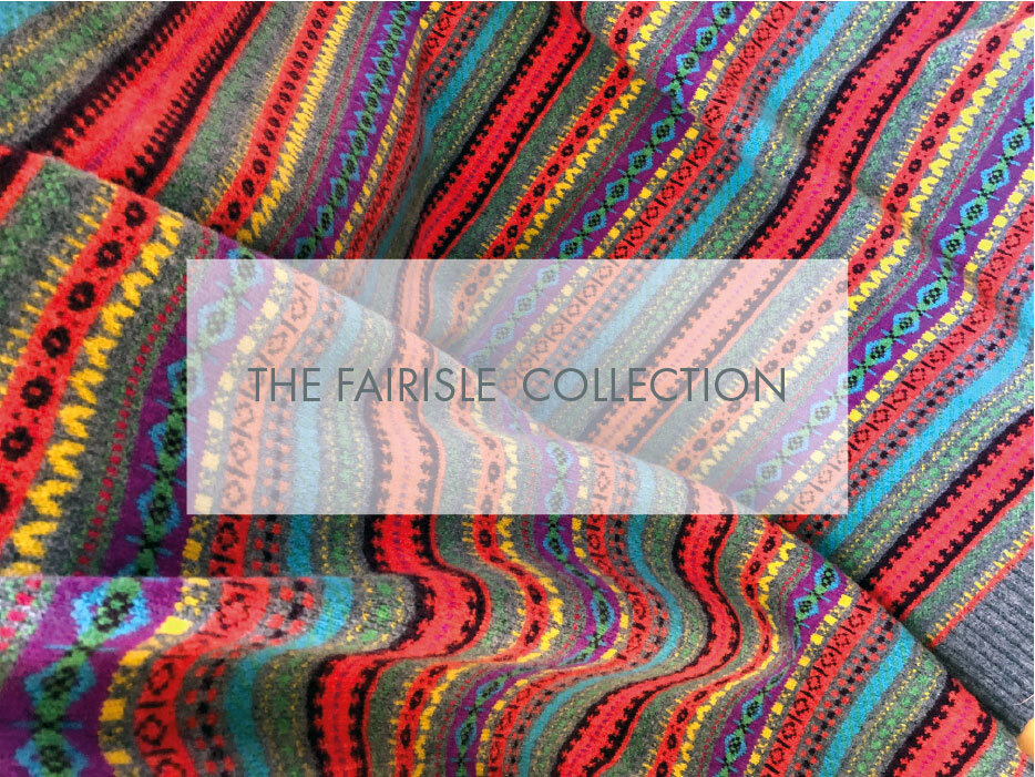 Fairisle wool scarves