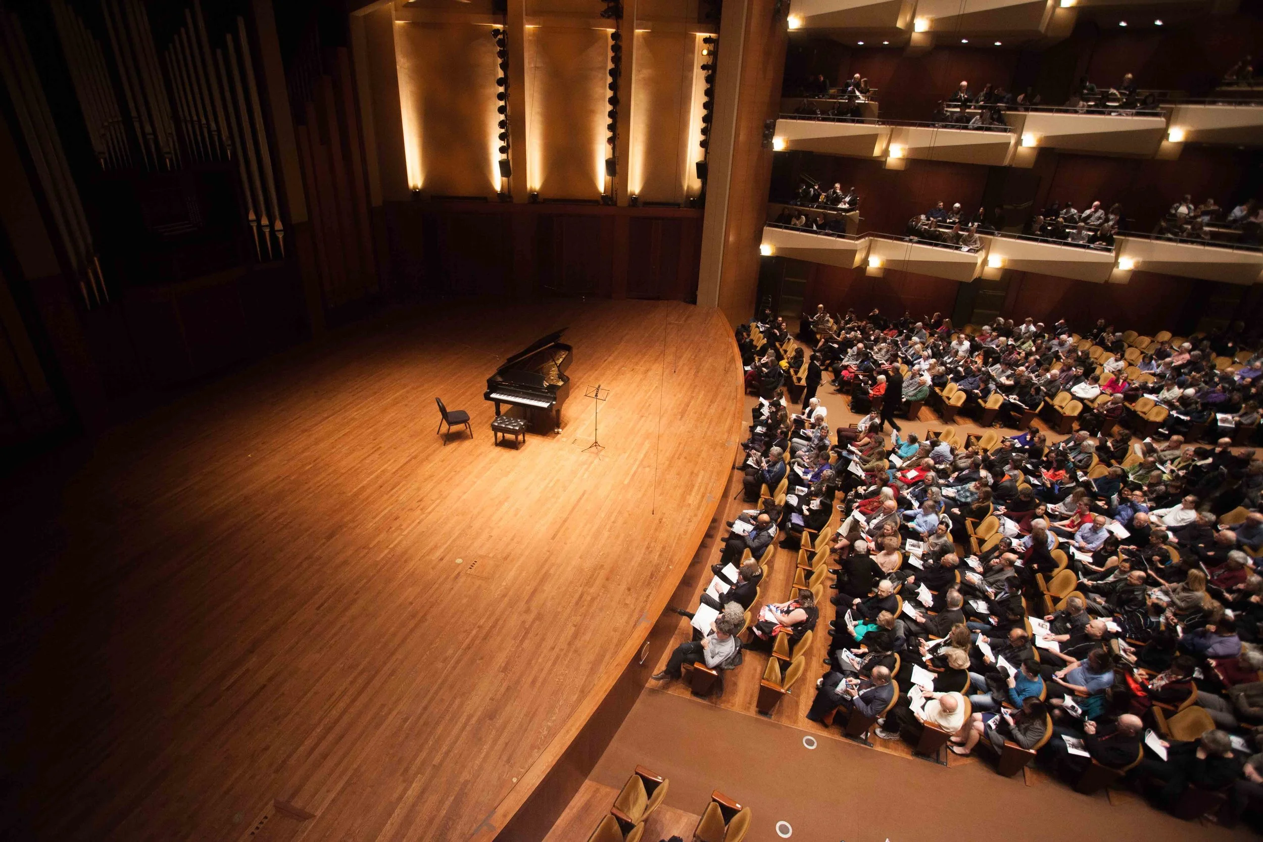 Benaroya Hall in Seattle for violin and piano sonatas!