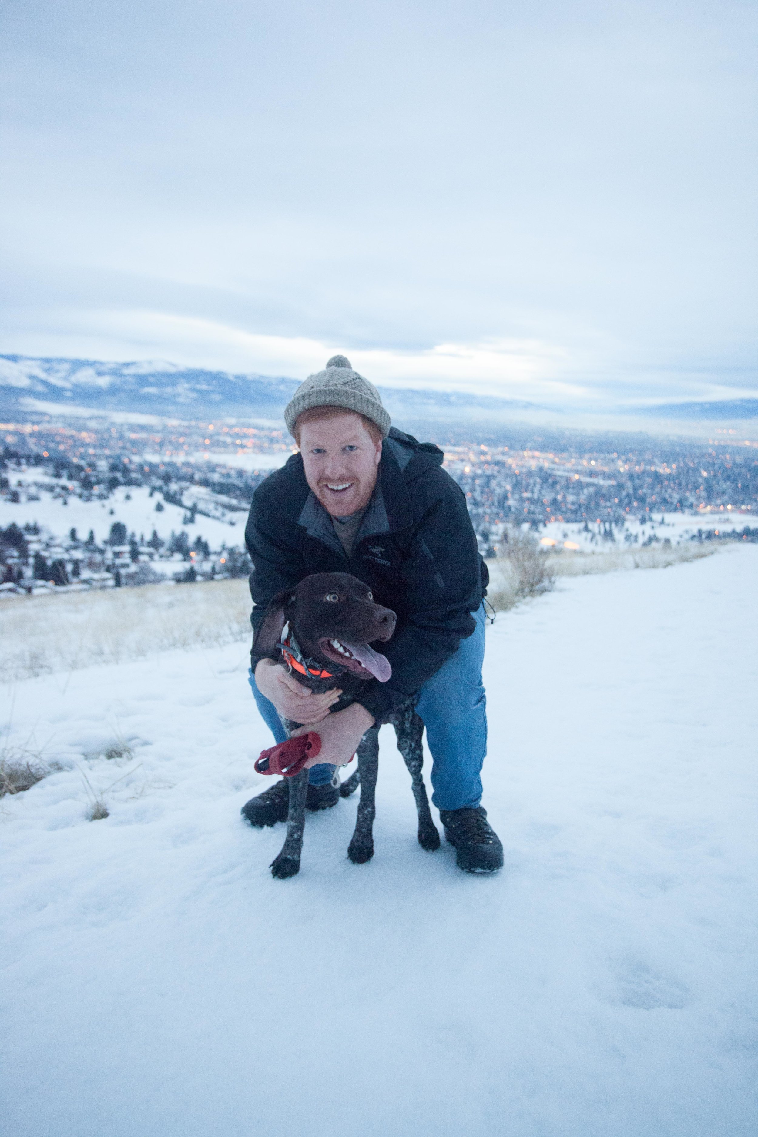 Sawyer and Moshup in Missoula!