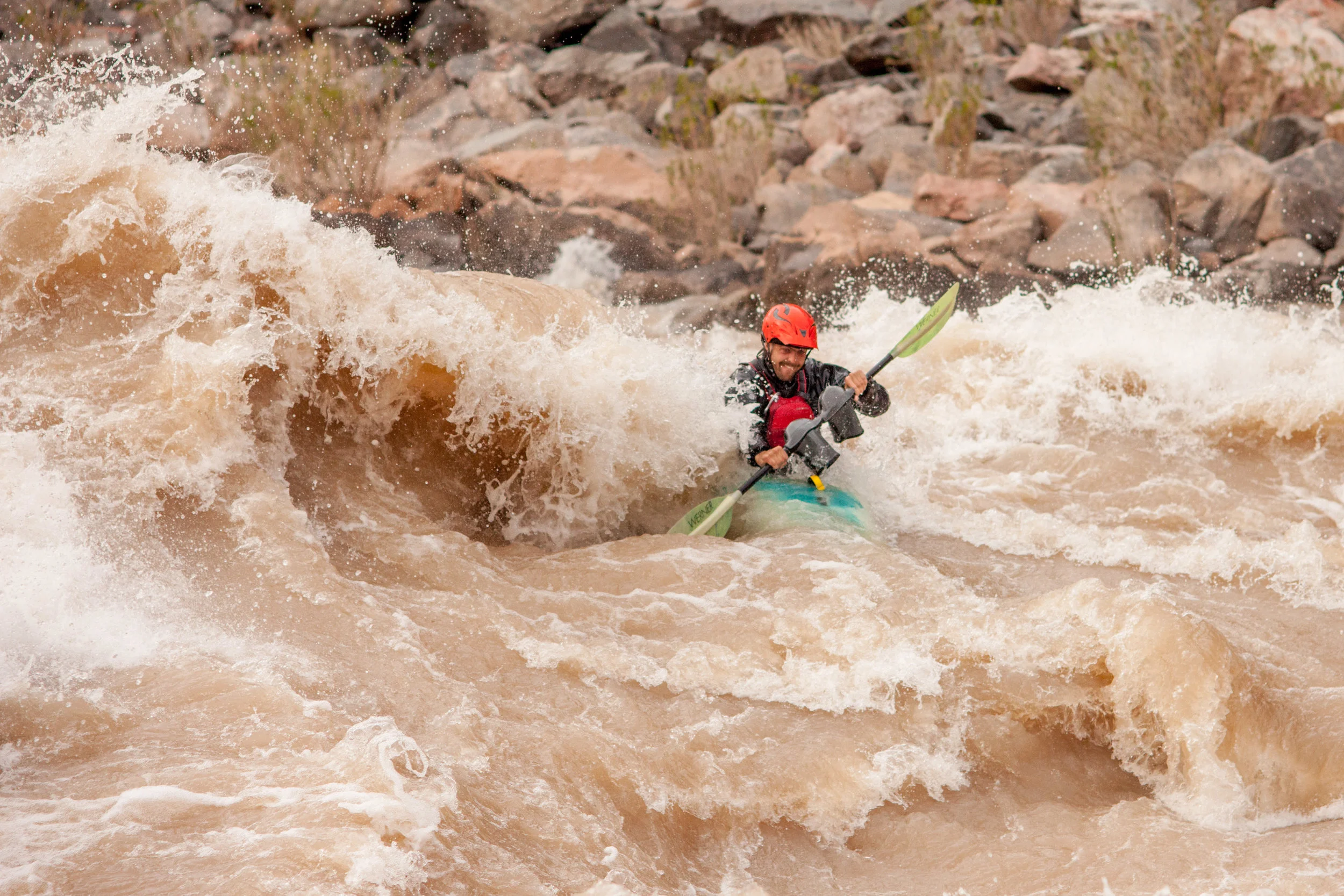 Kayaking Hermit Rapid