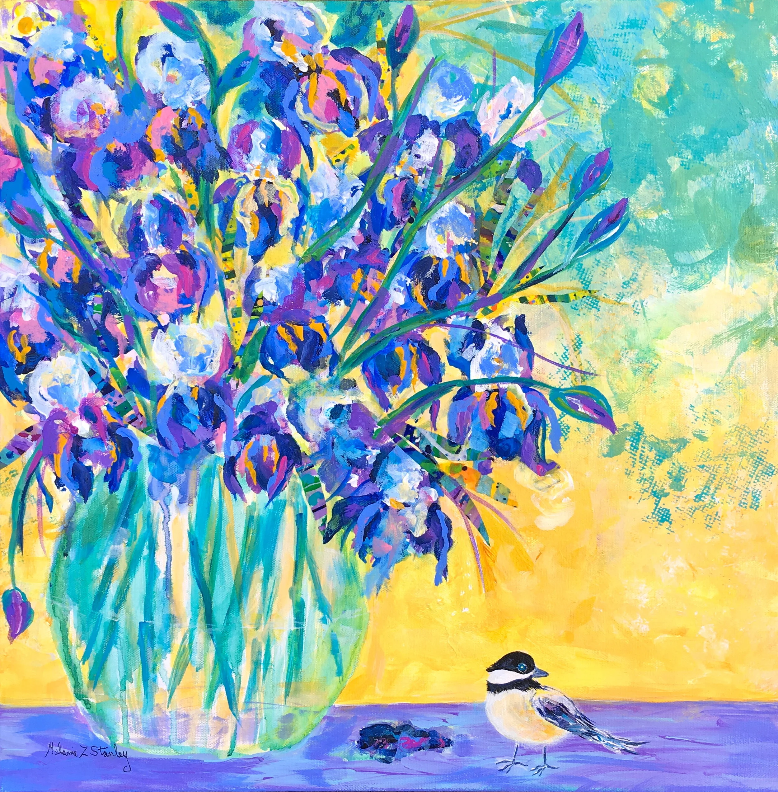 Chickadee's Iris Hideout