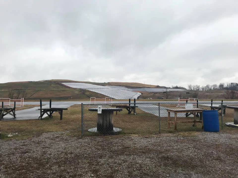 A full cell in the landfill has been turned into a small air field for use by the Blount County Model Aviators