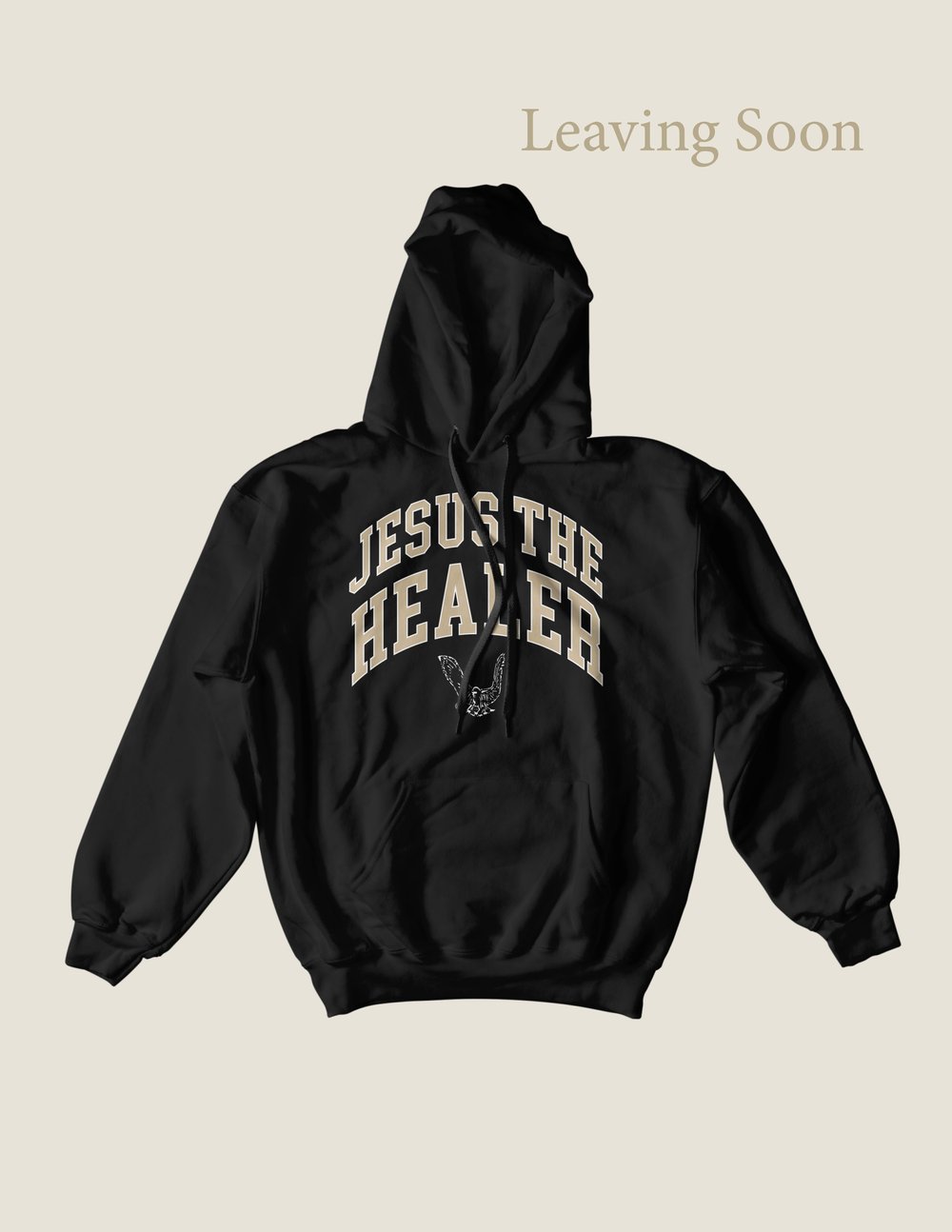 Jesus The Healer Arch Graphic Hoodie Black — Dufresne Ministries