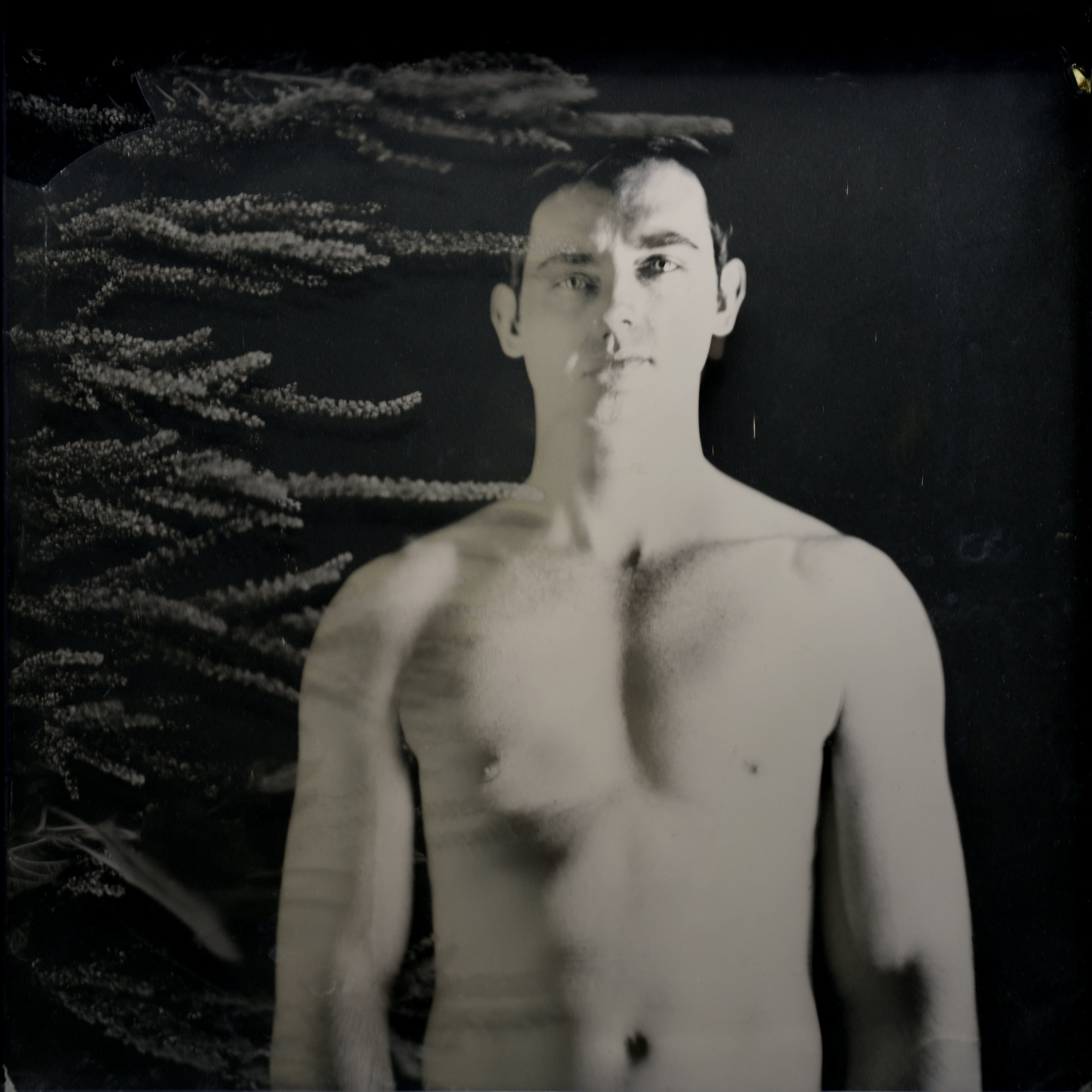 Untitled #17 12x12" Two Ambrotypes, One Tintype