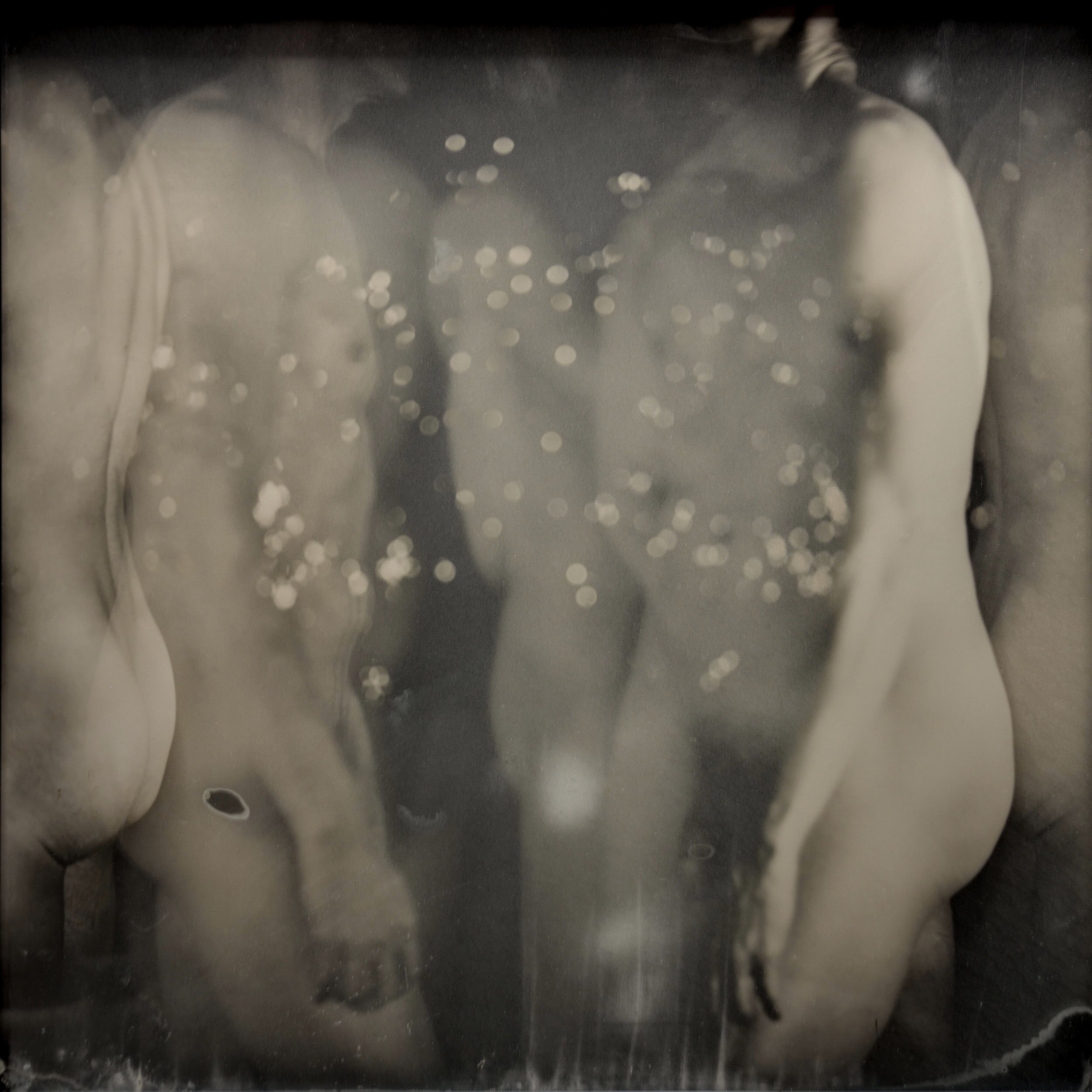 Untitled #18 12x12" Two Ambrotypes, One Tintype